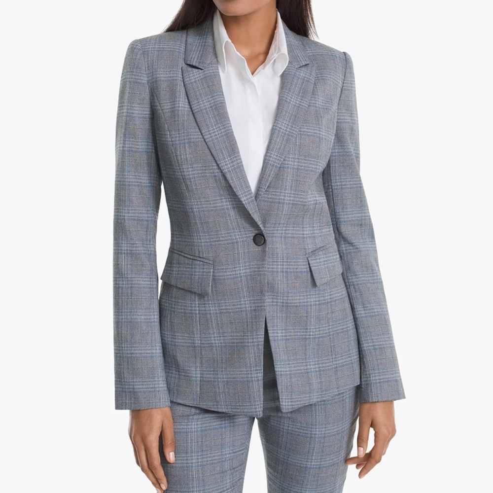 Glen Plaid Blazer Jacket